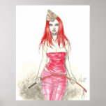Affiche en hausse rouge de Phoenix