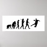 Affiche énorme de handball - évolution de handball