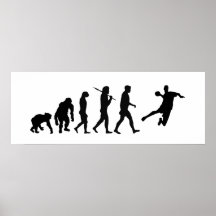 Affiche énorme de handball - évolution de handball