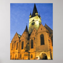 Affiche évangélique de Sibiu d'église