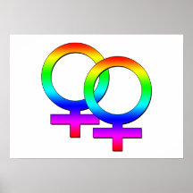 Affiche femelle de deux signes