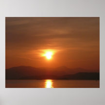 Affiche finale de coucher du soleil