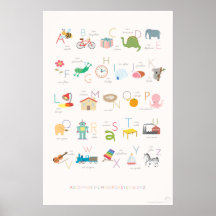 Affiche française d'alphabet