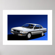 Affiche gamma de coupé de Lancia