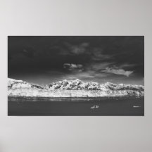 Affiche - glacier de Hubbard, Alaska