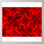 affiche hippie rouge