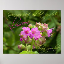 Affiche - laissez votre fleur d'amour