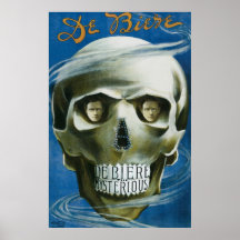 Affiche magique vintage ; de Biere le mystérieux
