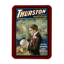 Affiche magique vintage ; Thurston, le grand magic Magnet