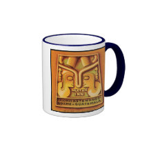 Affiche maya de voyage du Guatemala d'auberge Tasse