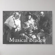 Affiche musicale de lames