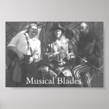 Affiche musicale de lames