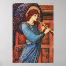 Affiche musicale inspirée de beaux-arts d'ange