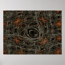 Affiche noire super d'art de motif
