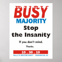 Affiche occupée de majorité