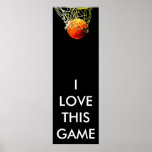 Affiche panoramique de basket-ball