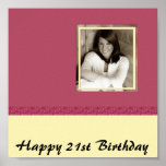 AFFICHE PERSONNALISABLE D'AUTOGRAPHE DE PHOTO D'AM