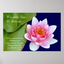 Affiche personnalisable de spa et de retraite posters