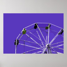 Affiche pourpre de roue de Ferris