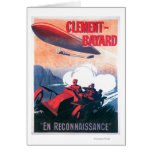 Affiche promotionnelle de dirigeable d'Adjudant Vi Cartes De Vœux