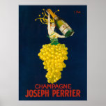 Affiche promotionnelle de Joseph Perrier Champagne