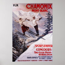 Affiche promotionnelle de ski