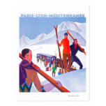 Affiche promotionnelle ferroviaire de PLM Carte Postale