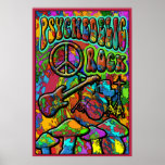 Affiche psychédélique de roche