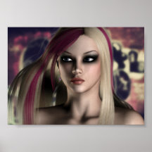 Affiche punk de princesse