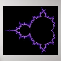 Affiche réglée électrique de Mandelbrot