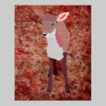 Affiche rose d'art de faon posters