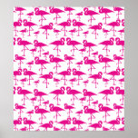 Affiche rose de flamant