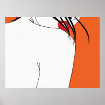 Affiche ROUGE de LIPGLOSS