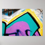 affiche rugueuse de graffiti