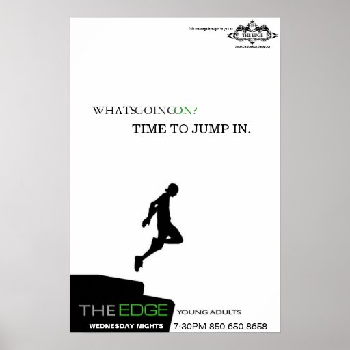 Affiche "saut " de The Edge