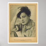 Affiche silencieuse de star de cinéma de joie de L