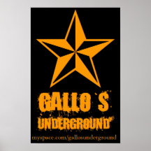 Affiche souterraine d'Emo de Gallo