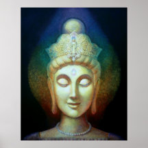 Affiche spirituelle d'art de déesse d'aura d'arc-e