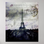 Affiche texturisée de Paris