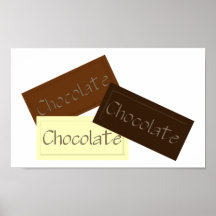 Affiche triple de chocolat