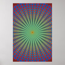 Affiche : Tunnel des sphères : Art psychédélique