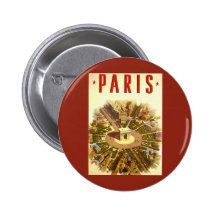 Affiche vintage Arc de Triomphe Paris France de vo Pin's