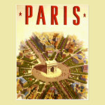 Affiche vintage Arc de Triomphe Paris France de vo cartes postales