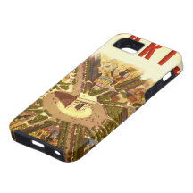 Affiche vintage Arc de Triomphe Paris France de vo Coque iPhone 5 Case-Mate