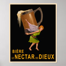 Affiche vintage de bière