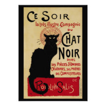 Affiche vintage de Nouveau d'art ; Conversation de Faire-parts