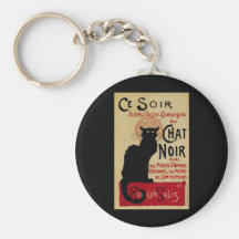 Affiche vintage de Nouveau d'art ; Conversation de Porte-clé