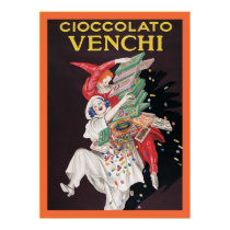 Affiche vintage de publicité de ~ de Cioccolato Ve posters