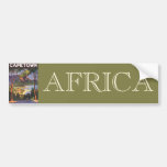 Affiche vintage de voyage, Cape Town, Afrique du S Adhésifs Pour Voiture