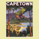 Affiche vintage de voyage, Cape Town, Afrique du S cartes postales